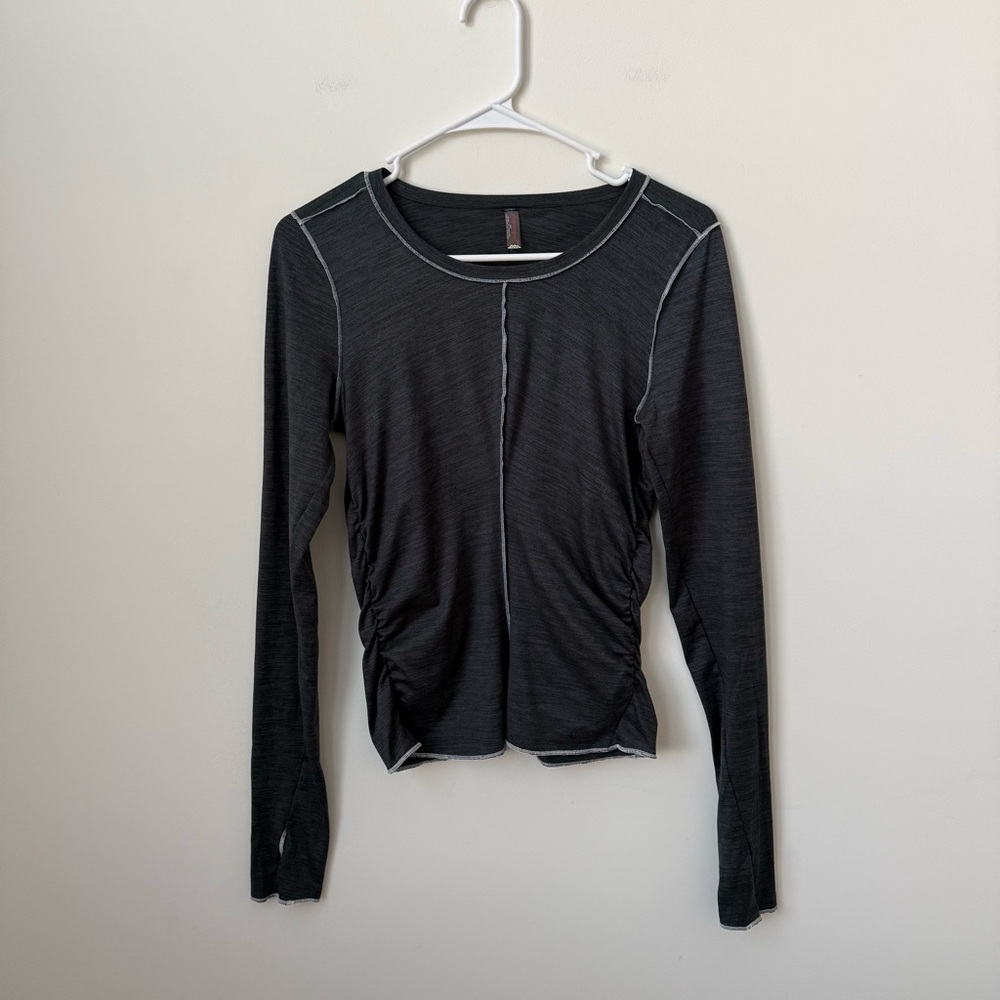 Free People Movement‎ Right On Run Long Sleeve Layering Gray Size Small